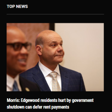 morris jack nj estate real edgewood defer residents payments hurt shutdown government rent
