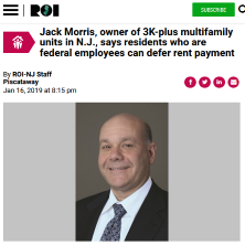 morris jack nj roi residents employees multifamily 3k defer federal units owner rent says plus who